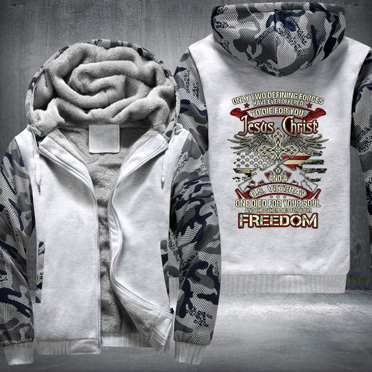 US Veteran Christ Fleece Jacket