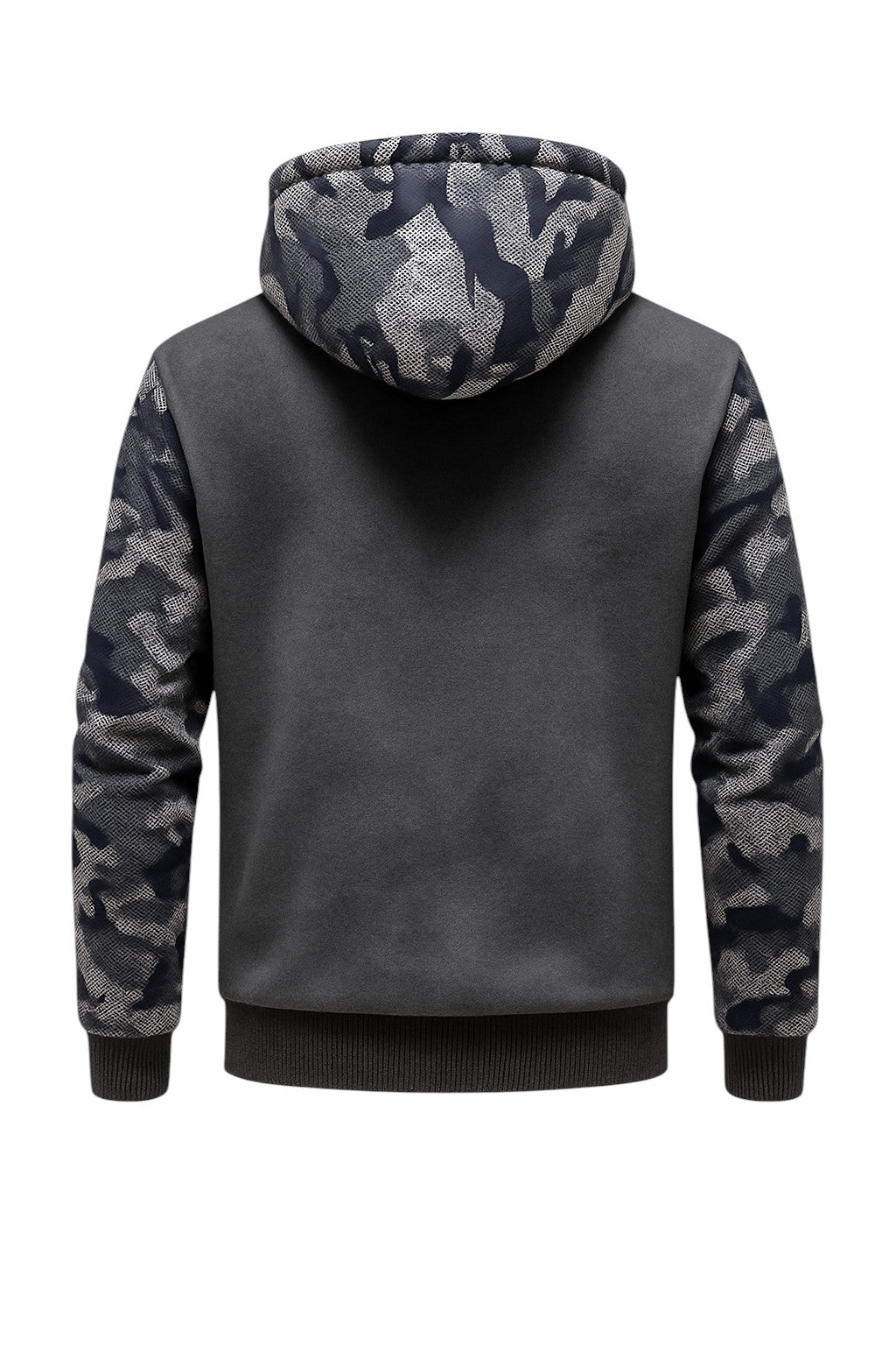 Camo Gray Fleece Jacket (CUSTOMIZE)