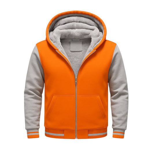 Orange/gray fleece jacket (customize)