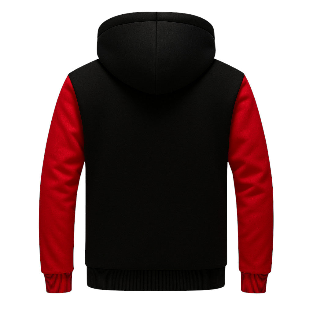 Red-Black Fleece Jacket (CUSTOMIZE)