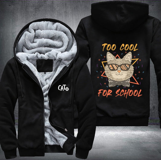 CAT TOO COOL FOR SCHOOL Fleece Jacket