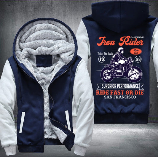Ride fast or die san Francisco Fleece Jacket