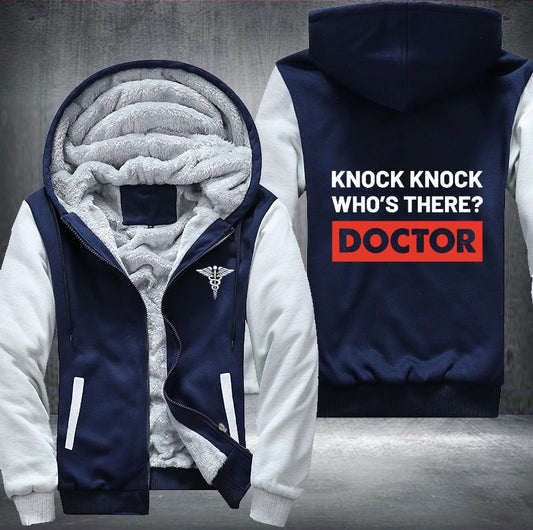 Knock Knock Who's there DOCTOR Fleece Jacket