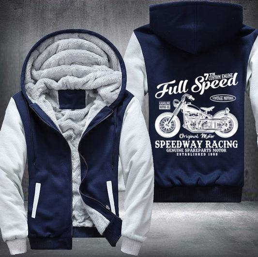 Full speed speedway racing Fleece Jacket