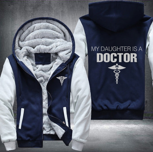 My daughter is a doctor Fleece Jacket