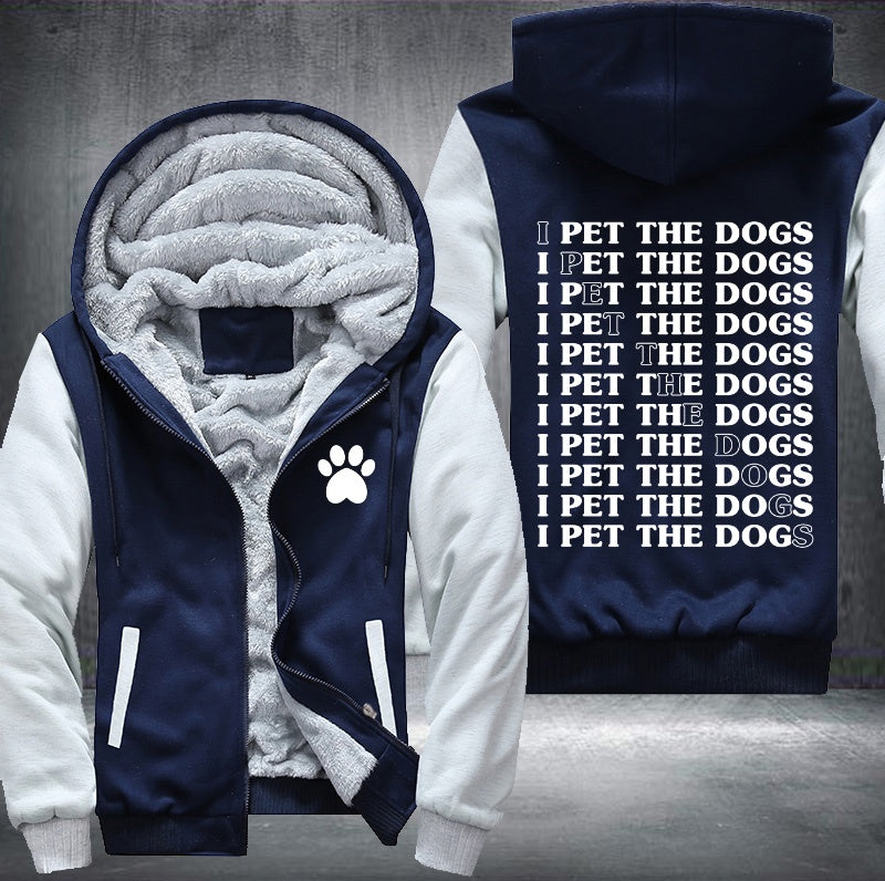 I pet the dogs Fleece Jacket