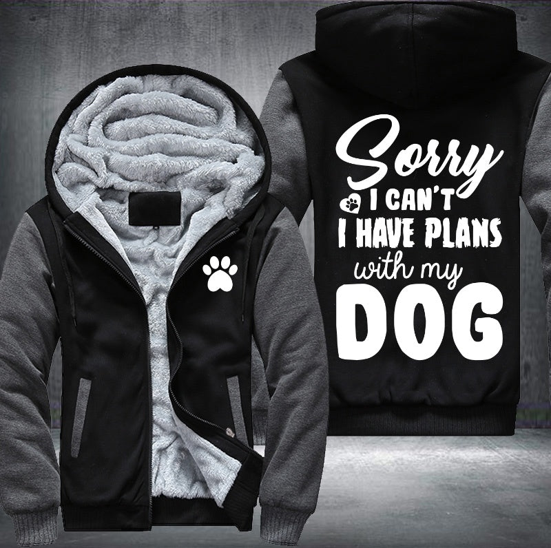 Plan with my dog Fleece Jacket
