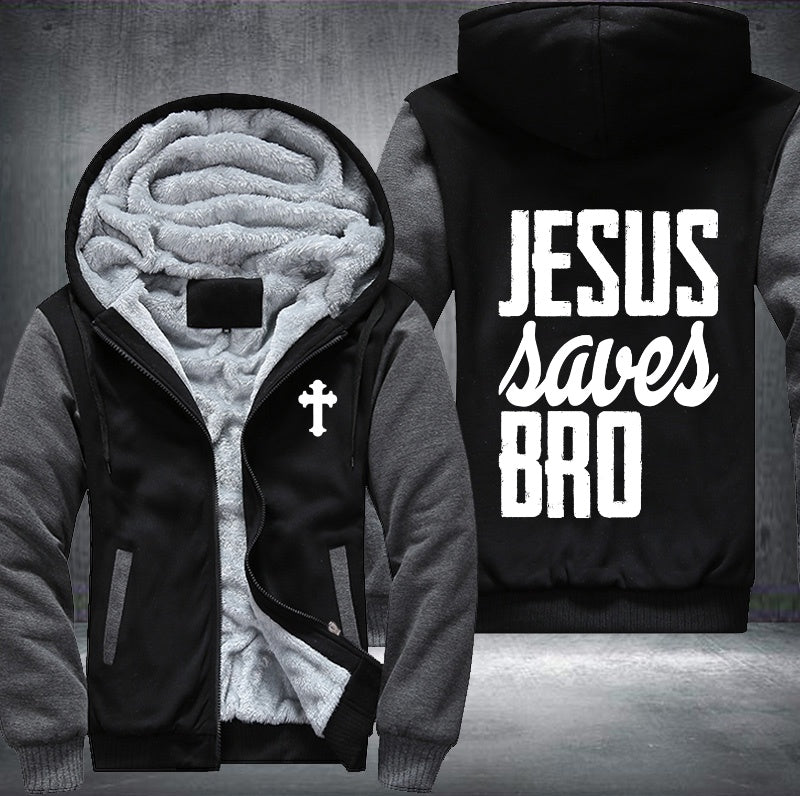 Jesus saved bro Fleece Jacket