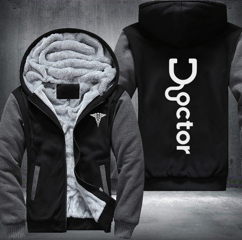 Doctor printed Fleece Jacket