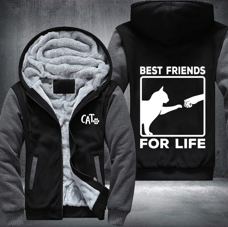 CAT BEST FRIENDS FOR LIFE Fleece Jacket
