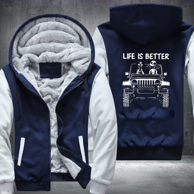 In A 4x4 Fleece Jacket