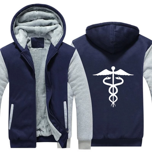 Medical Caduceus Fleece Jacket (Customize)