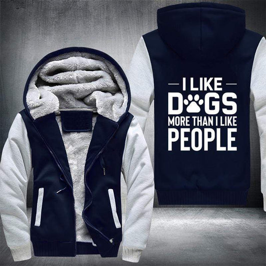 Dogs More Than People Fleece Jacket