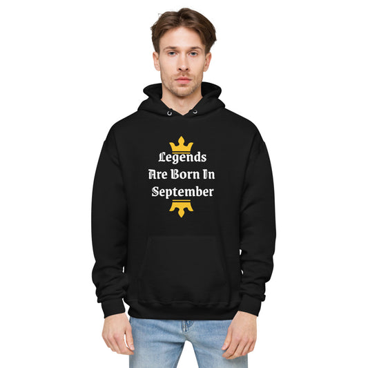 Born In September fleece hoodie