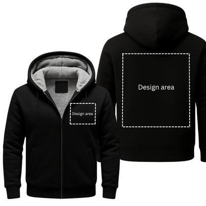 BLACK FLEECE JACKET (CUSTOMIZE)