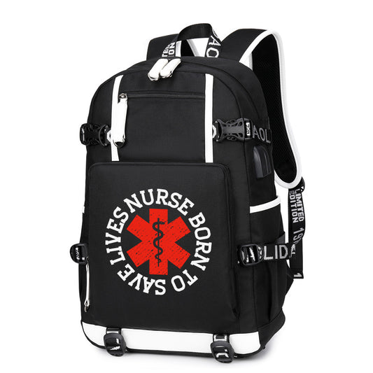 Born Nurse Saves Backpack