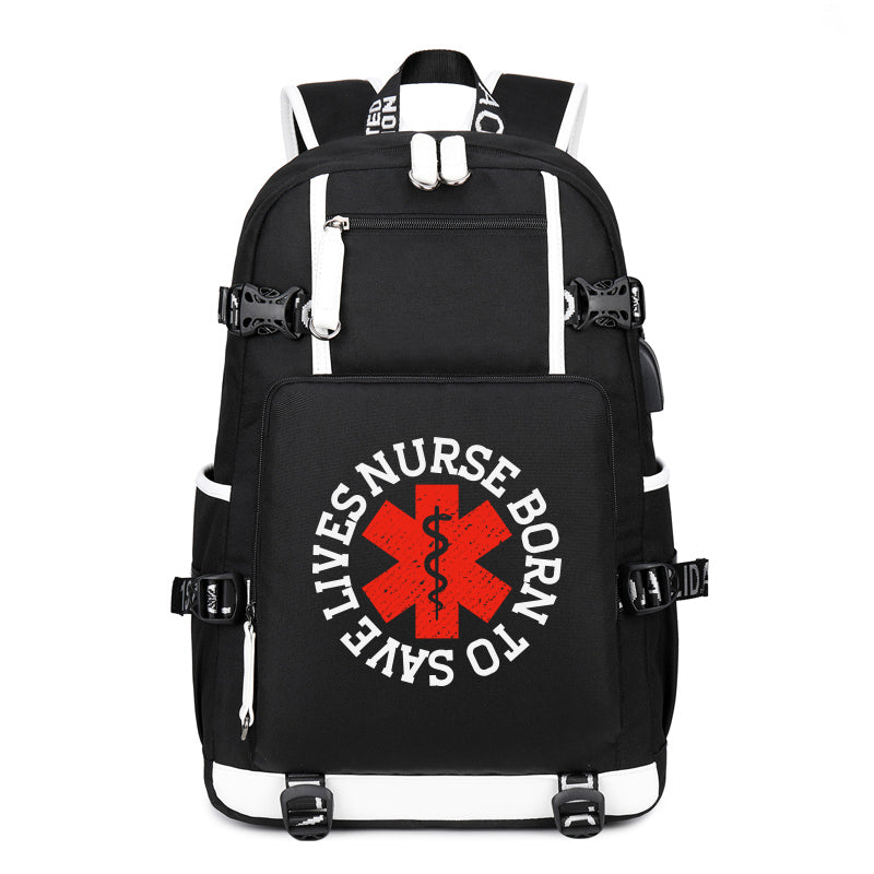Born Nurse Saves Backpack