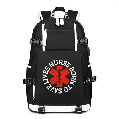 Born Nurse Saves Backpack