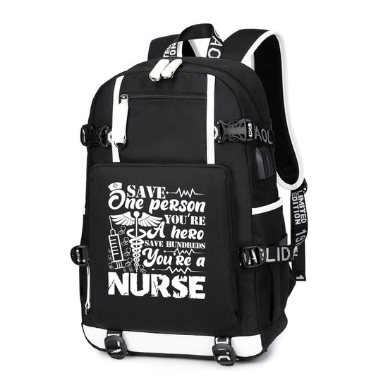 Nurse Saves Backpack