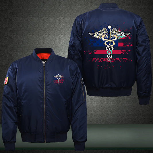 Nurse Flag Bomber Jacket