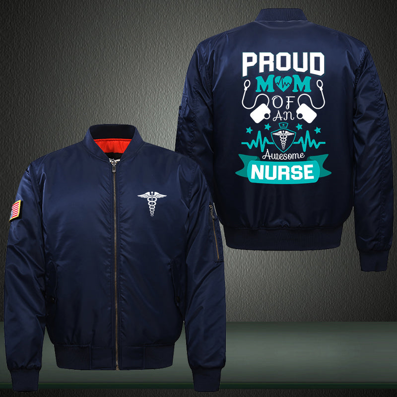 Proud Mom Nurse Bomber Jacket