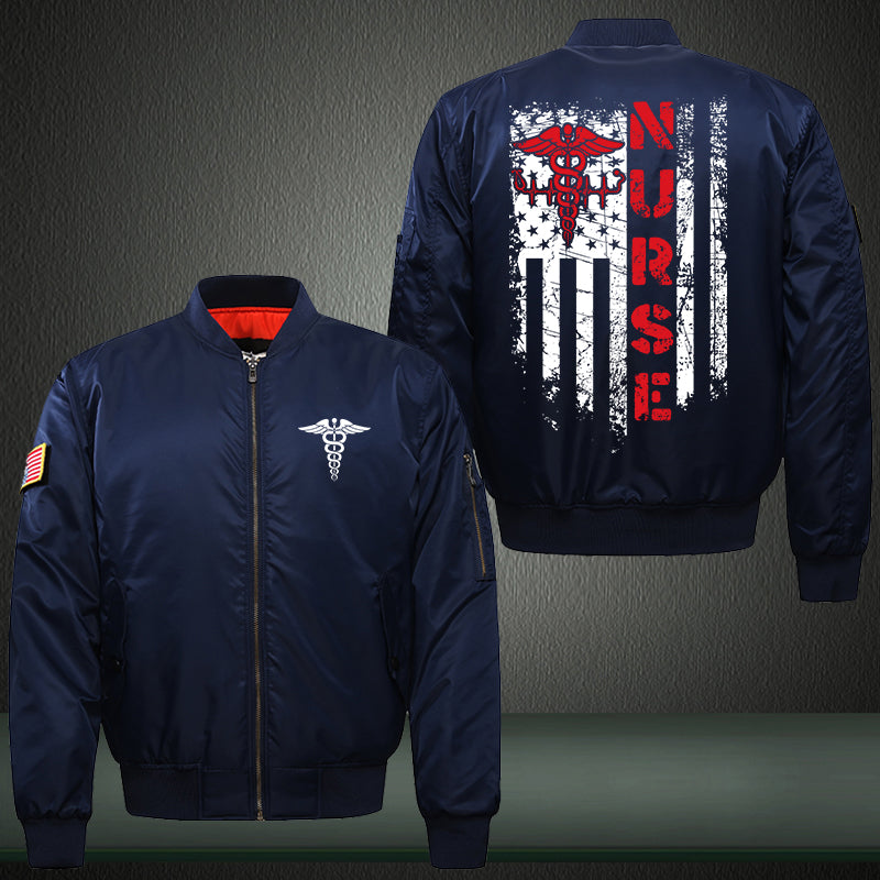 Nurse Flag Bomber Jacket