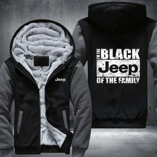 Black 4 x 4 Family Fleece Jacket