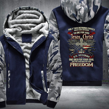 US Veteran Christ Fleece Jacket