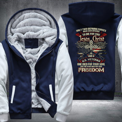 US Veteran Christ Fleece Jacket
