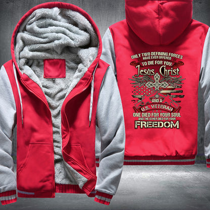 US Veteran Christ Fleece Jacket