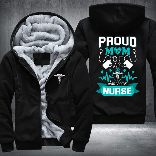 Proud Mom Nurse Fleece Jacket