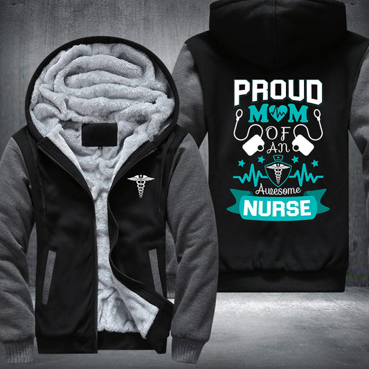Proud Mom Nurse Fleece Jacket