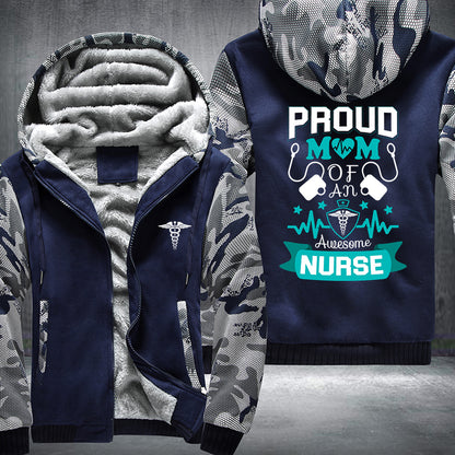 Proud Mom Nurse Fleece Jacket