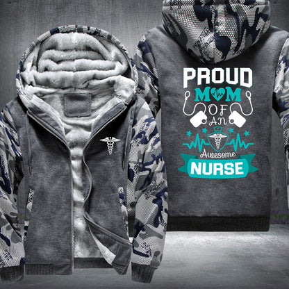 Proud Mom Nurse Fleece Jacket