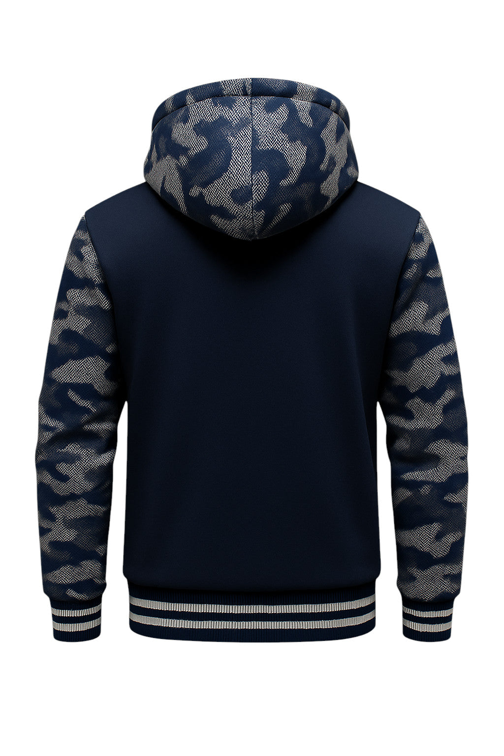 BLUE CAMO FLEECE JACKET (CUSTOMIZE)