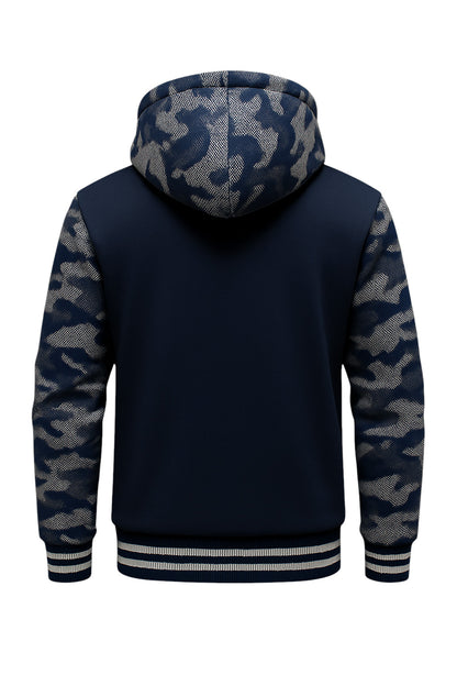 BLUE CAMO FLEECE JACKET (CUSTOMIZE)