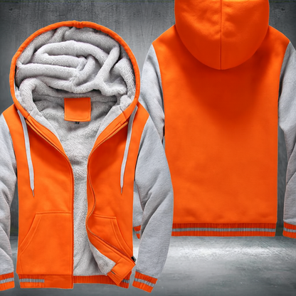 Orange/gray fleece jacket (customize)