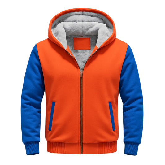 ORANGE FLEECE JACKET (CUSTOMIZE)