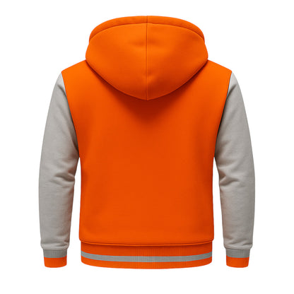 Orange/gray fleece jacket (customize)
