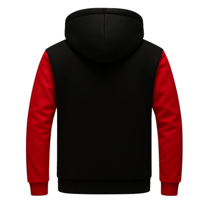 Red-Black Fleece Jacket (CUSTOMIZE)