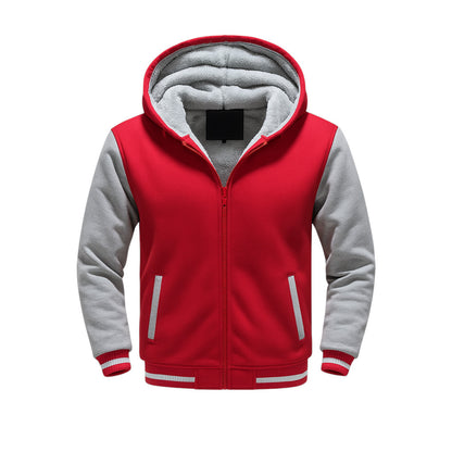 Red-wine Fleece Jacket (customize)