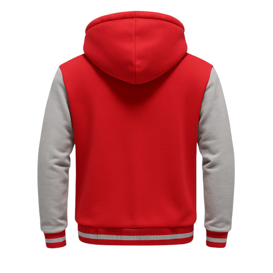Red & White Fleece Jacket