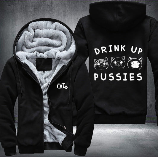 CAT DRINK UP Fleece Jacket