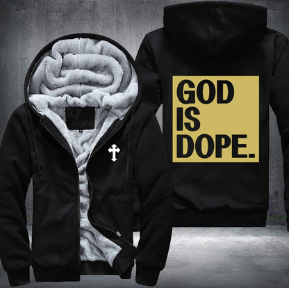 God is dope Fleece Jacket