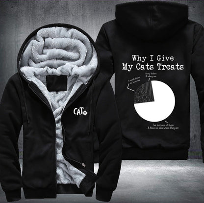 Why I Give My Cats Threats Fleece Jacket