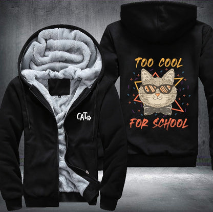 CAT TOO COOL FOR SCHOOL Fleece Jacket