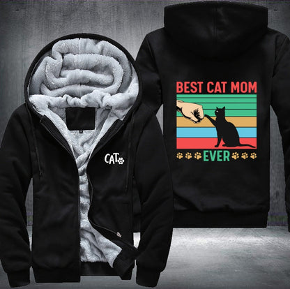 BEST CAT MOM EVER Fleece Jacket