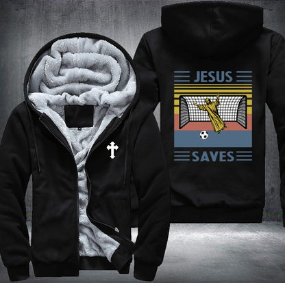 Jesus saves Fleece Jacket