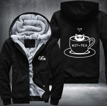 CAT KIT TEA Fleece Jacket
