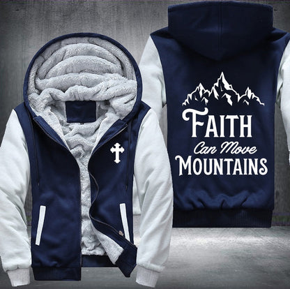 Faith can move mountains Fleece Jacket